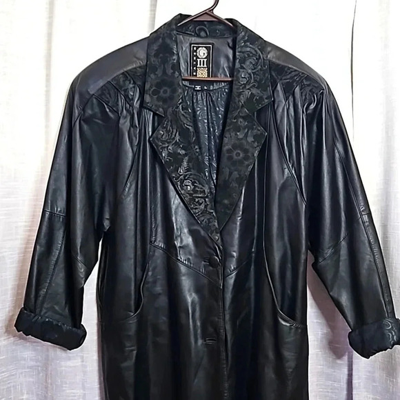 VINTAGE LEATHER COAT - Picture 2 of 14
